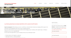 Desktop Screenshot of guitarlessonsinmanchester.com